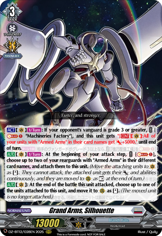 VGE-DZ-BT12: Grand Arm, Silhoutte Split Playset