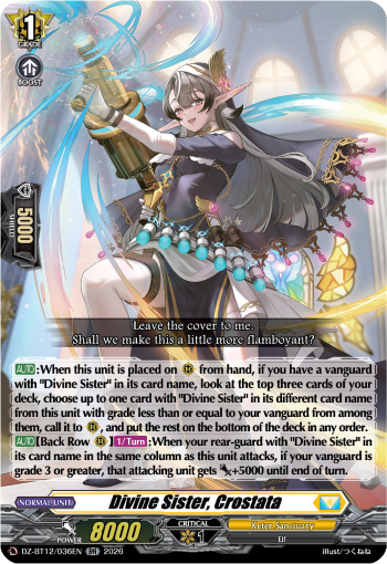 (A GRADE) Divine Sister, Crostata - DZ-BT12: Chasm of Lost Souls (DZ-BT12)